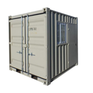 Conteneur de stockage 9 pieds avec porte et fenêtre