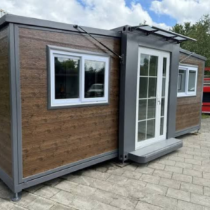 Conteneur habitable mobile 2 pièces avec cuisine | 5860x6220mm