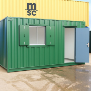 Conteneur bureau 15 pieds avec fenêtre et électricité